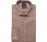 OLYMP Level Five Body Fit Hemd rotbraun, Faux-uni