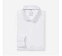 OLYMP LEVEL FIVE BODY FIT TWILL LANGARM HEMD WEISS - 42 - L