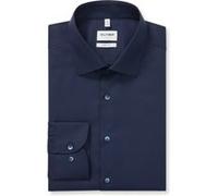 OLYMP Hemd Level 5 Navy Extra Long Sleeves - Größe 38 Dunkelblau 38