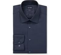 OLYMP Herren Oberhemd Langarm Level.Five.Body.fit,Twill,Body fit,New York Kent,Nachtblau 14,37