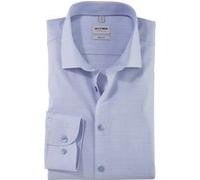 OLYMP Level Five Body Fit Hemd rauchblau, Melange