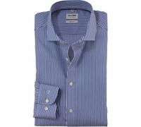 OLYMP Level Five Body Fit Hemd royal, Gestreift
