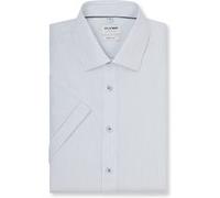 OLYMP Kurzarmhemd Herren Slim Fit Kurzarm Baumwoll-Stretch blau, 42