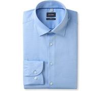 OLYMP Hemd Herren Slim Fit Langarm Baumwoll-Stretch blau, 43