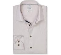 OLYMP Level Five Body Fit Hemd nougat, Faux-uni
