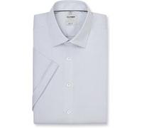 OLYMP Level Five, Business Hemd, body fit, Grau, Kurzarm, Kent, 45 (2022126345)