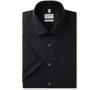 OLYMP LEVEL FIVE body fit halbarm New York Kent Kragen Uni schwarz 6090/12/68, schwarz, Gr. 44 (XL)