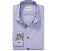 OLYMP Hemd Herren Slim Fit Langarm Baumwoll-Stretch violett, 39