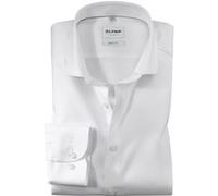 Businesshemd OLYMP "OLYMP Level Five, body fit, Royal Kent mit extra langem Arm", Herren, Gr. 41, Normaler Arm, weiß, 97% Baumwolle, 3% Elastolefin, Hemden (97351641-41) weiß