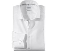 OLYMP Level Five Body Fit Hemd weiss, Einfarbig