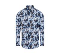 OLYMP Level Five Freizeithemd Herren Regular Fit Baumwolle blau, 41