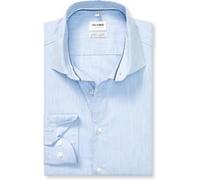 OLYMP Level Five garment washed, Body Fit, Blau, Kent, 42 (2144841142)