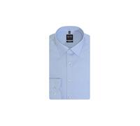 OLYMP Hemd Herren Slim Fit Langarm Baumwoll-Stretch blau, 43