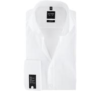 OLYMP Level Five Hemd Weiß Extra Lange Ärmel Doppelmanschette - Größe 40 Weiß 40