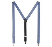 OLYMP Level Five Hosenträger aus Seiden-Mix mit Leder-Anteil Herren hellblau, ONE SIZE