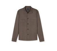 Langarmhemd OLYMP "OLYMP Casual, Overshirt, Kent", Herren, Gr. XXL, Normaler Arm, braun, 64% Polyester, 34% Viskose, 2% Elasthan, Hemden (96970167-XXL) braun