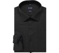 OLYMP Level Five Performance Climate Control Body Fit Hemd schwarz, Einfarbig