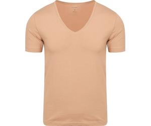 OLYMP Level Five Unsichtbares Unterhemd Tiefer V-Hals - Größe S Braun S