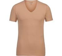 OLYMP Herren T-Shirt Langarm Level.Five,Einfarbig,Body fit,Caramel 24,M