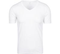 OlYMP T-Shirt Level Five Body Fit tiefer V-Hals Stretch Weiß XL