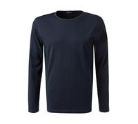 OLYMP Herren T-Shirt Langarm Casual.Wirk,Single Jersey,Regular fit,Marine 18,XL