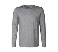 OLYMP Herren T-Shirt Langarm Casual.Wirk,Single Jersey,Regular fit,hellgrau 61,M