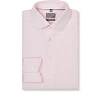 Businesshemd OLYMP "OLYMP Luxor 24/Seven, comfort fit, New Kent", Herren, Gr. 47, Normaler Arm, rosé, 64% Baumwolle, 27% Polyester, 9% Elasthan, Hemden (83016858-47) rosé
