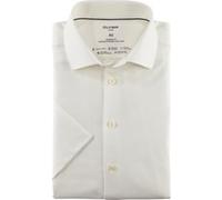 OLYMP Luxor 24/Seven, Atmungsaktives Hemd mit Kühlungseffekt, modern fit, Beige, Kurzarm, Kent, 38 (1230222038)