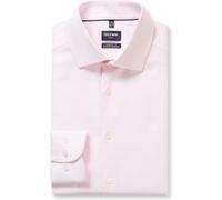 Businesshemd OLYMP "OLYMP Luxor 24/Seven, Modern Fit, Global Kent", Herren, Gr. 44, Normaler Arm, rosa (rosé), 64% Baumwolle, 27% Polyester, 9% Elasthan, Hemden (75223622-44) rosé