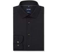 OLYMP Luxor 24/Seven modern fit Hemd Langarm Twill schwarz