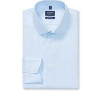 OLYMP Luxor Performance Climate Control Modern Fit Hemd blau, Bedruckt