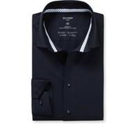 OLYMP Luxor 24/Seven, atmungsaktives Stretch Hemd aus Jersey, modern fit, Blau, Kent, 39 (1352141839)