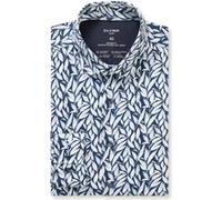 OLYMP Luxor 24/Seven, atmungsaktives Stretch Hemd aus Jersey, modern fit, Blau, Kent, 42 (1346141842)