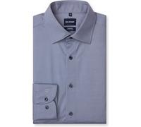 Businesshemd OLYMP "OLYMP Luxor 24/Seven, Modern Fit, New Kent", Herren, Gr. 46, Normaler Arm, blau (marine), 86% Polyamid, 14% Elasthan, Hemden (47032440-46) marine