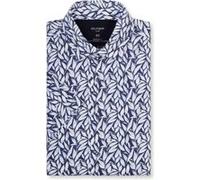 OLYMP Luxor 24/Seven, atmungsaktives Stretch Hemd aus Jersey, Modern Fit, Blau, Kurzarm, Kent, 41 (1346121841)