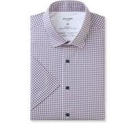 OLYMP Luxor 24/Seven, atmungsaktives Stretch Hemd aus Jersey, modern fit, Rosa, Kurzarm, Kent, 39 (1342723039)