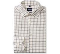 OLYMP Luxor 24/Seven, atmungsaktives Stretch Hemd, Comfort Fit, Braun, Karo, Kent, 44 (1198242744)
