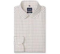 Businesshemd OLYMP "OLYMP Luxor 24/Seven, Modern Fit, New Kent", Herren, Gr. 41, Normaler Arm, weiß (nougat), 64% Baumwolle, 27% Polyester, 9% Elasthan, Hemden (63691918-41) nougat