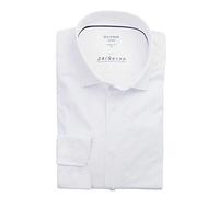 OLYMP Luxor 24/Seven modern fit Hemd extra Langer Arm Jersey Stretch weiß Größe 42