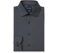 OLYMP Luxor 24/Seven Modern Fit Jerseyhemd graphit, Einfarbig
