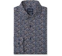 Businesshemd OLYMP "OLYMP Luxor 24/Seven, Modern Fit, New Kent", Herren, Gr. 45, Normaler Arm, blau (marine), 92% Baumwolle, 8% Elasthan, Hemden (56503504-45) marine
