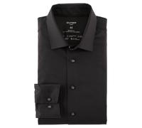 OLYMP Herren Businesshemd Langarm Luxor.24.Seven,Single Jersey,modern fit,New Kent,schwarz 68,43