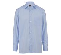 Businesshemd OLYMP "Luxor modern fit", Herren, Gr. 42, N-Gr, blau (bleu), Web, Obermaterial: 100% Baumwolle, Hemden (72755116-42) bleu