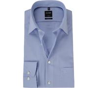 Businesshemd OLYMP "Luxor modern fit", Herren, Gr. 41, N-Gr, blau (bleu), Web, Obermaterial: 100% Baumwolle, Hemden (94971626-41) bleu