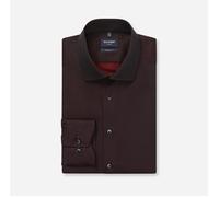 OLYMP Luxor Modern Fit Hemd bordeaux, Einfarbig