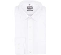 OLYMP Herren Businesshemd Langarm Luxor,Einfarbig,Comfort fit,New Kent,Weiss 00,49