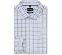 Businesshemd OLYMP "OLYMP Luxor, comfort fit - big, New Kent", Herren, Gr. 49, Normaler Arm, bleu, 100% Baumwolle, Hemden (78544224-49) bleu