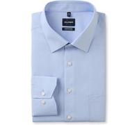 OLYMP Hemd Herren Comfort Fit Langarm Baumwolle blau, 47