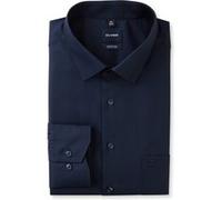 OLYMP Herren Oberhemd Langarm Big.Tal,Uni,468 Business Big 01,01 Kent-Kragen,Kobalt 08,52