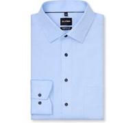OLYMP Businesshemd Luxor – comfort fit Big, New Kent, Langarm, 100% Baumwolle, Herren Gr. 53, bleu